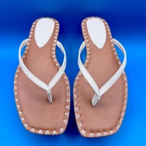 Steve Madden “Marella” Bone flip flops